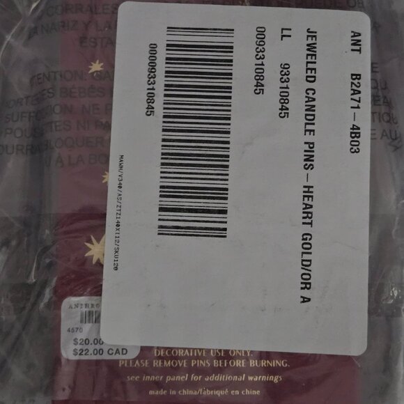 NWT! Heart Candle Charms by Anthropologie - Picture 4 of 5